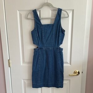 Madewell Denim dress with cutouts